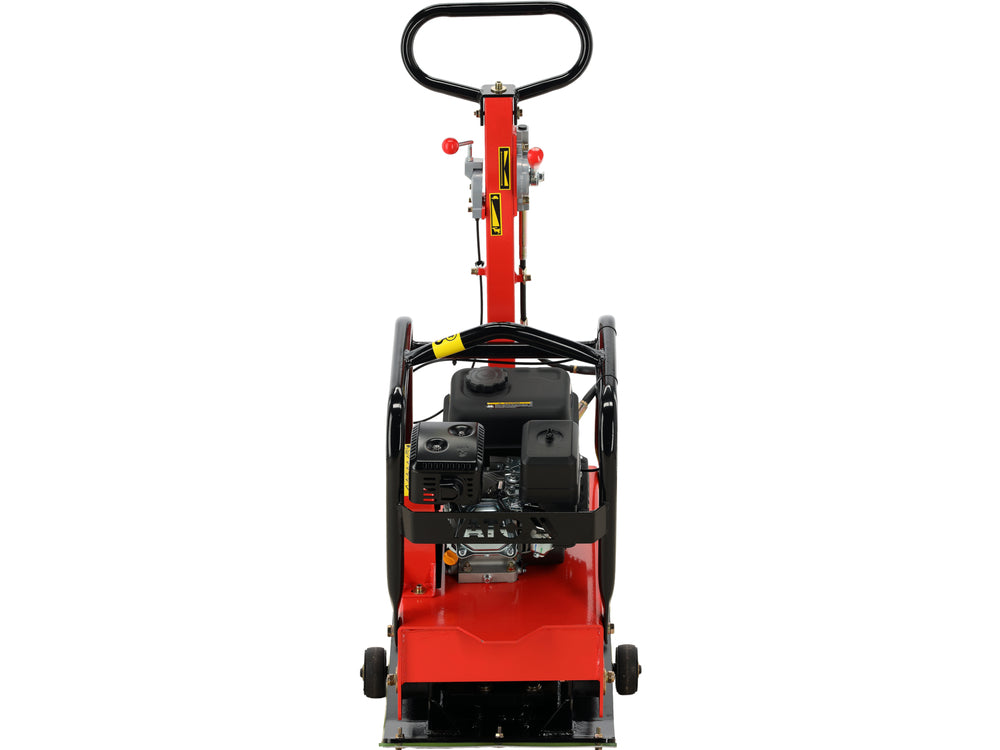 REVERSIBLE PLATE COMPACTOR | 28 kN | 6.5 HP | 630 × 400 MM | WITH TRANSPORT WHEELS (YT-90310)