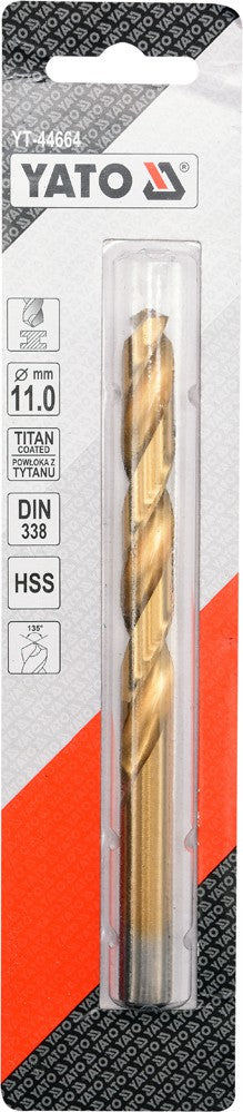 TWIST DRILL BIT HSS-TIN 11 MM (YT-44664)