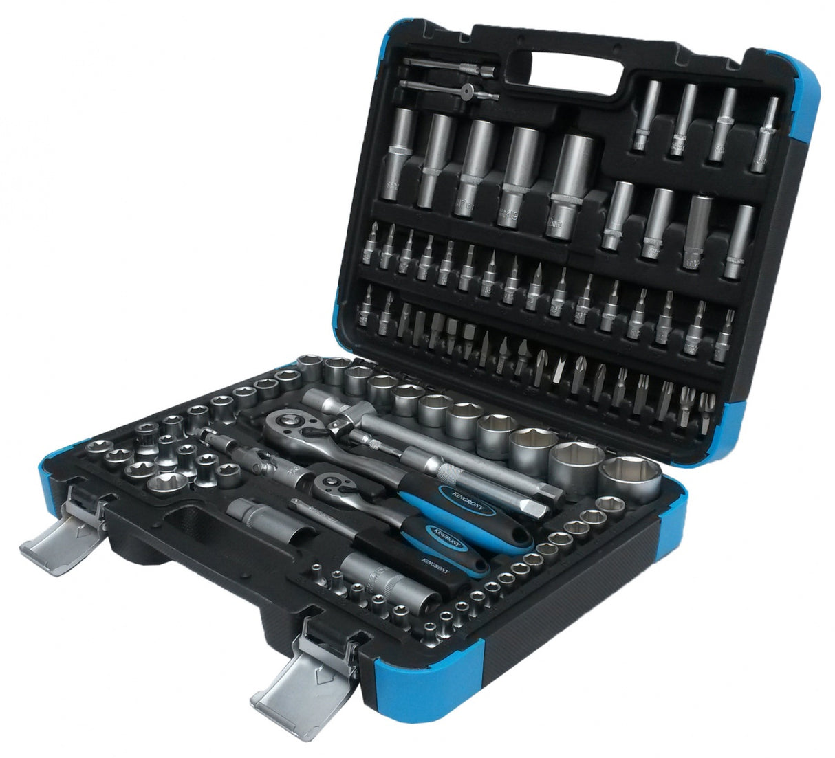 SOCKET SET | 6.3 MM (1/4") + 12.5 MM (1/2") | 108 PCS. (KR121108B)