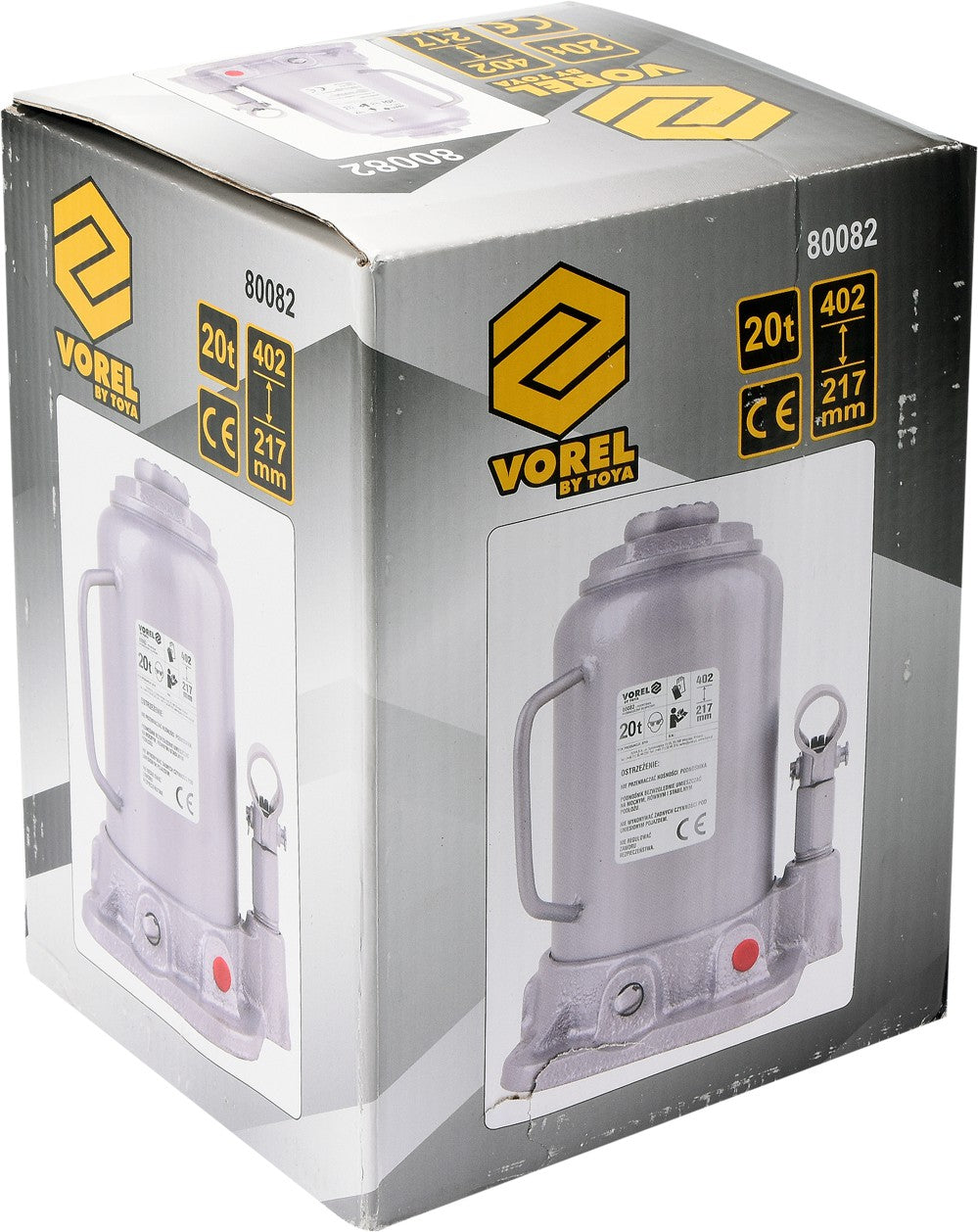 HYDRAULIC BOTTLE JACK 20T (80082)