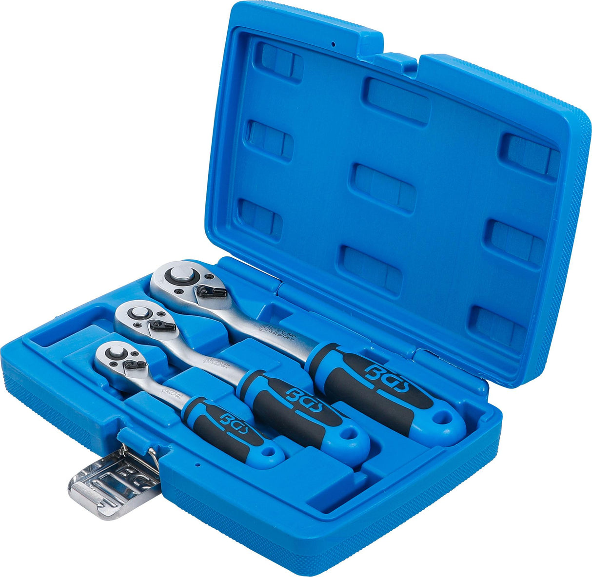 REVERSIBLE RATCHET SET | FINE TOOTH | 6.3 MM (1/4") - 10 MM (3/8") - 12.5 MM (1/2") | 3 PCS. (621)
