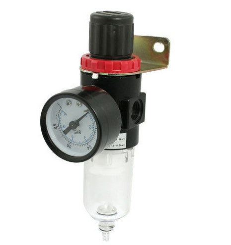 MOISTURE FILTER WITH REGULATOR AND PRESSURE GAUGE | 1/4" (LG-07)