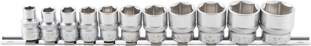 SOCKET SET, HEXAGON | 10 MM (3/8") DRIVE | 5/16" - 7/8" | 11 PCS. (9110)