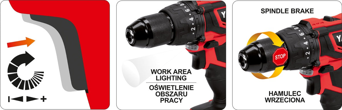 CORDLESS IMPACT DRILL / DRIVER | LI-ION 18V 2.0AH (YT-82788)