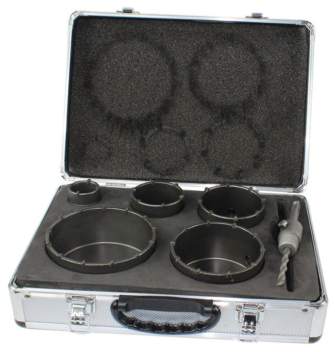 HOLE SAW SET SDS PLUS | 40-120 MM | 6 PCS. (ES20446)