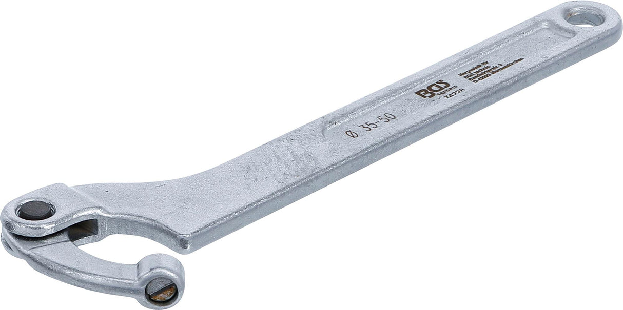 ADJUSTABLE HOOK WRENCH WITH PIN | 35 - 50 MM (74228)