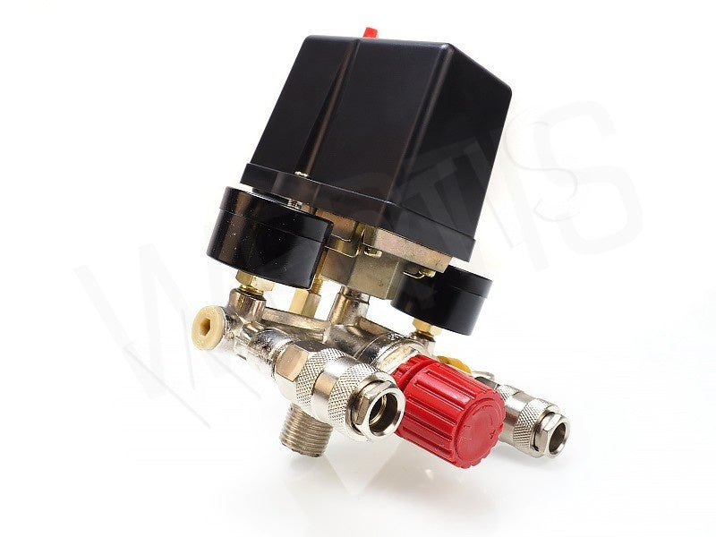 COMPRESSOR REGULATOR WITH PRESSURE SWITCH AND PRESSURE GAUGES | 380V (SK10679)