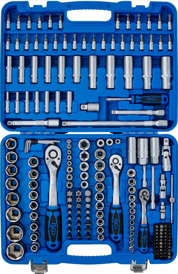 SOCKET SET HEXAGON | 6.3 MM (1/4") / 10 MM (3/8") / 12.5 MM (1/2") DRIVE | 192 PCS. (2243)