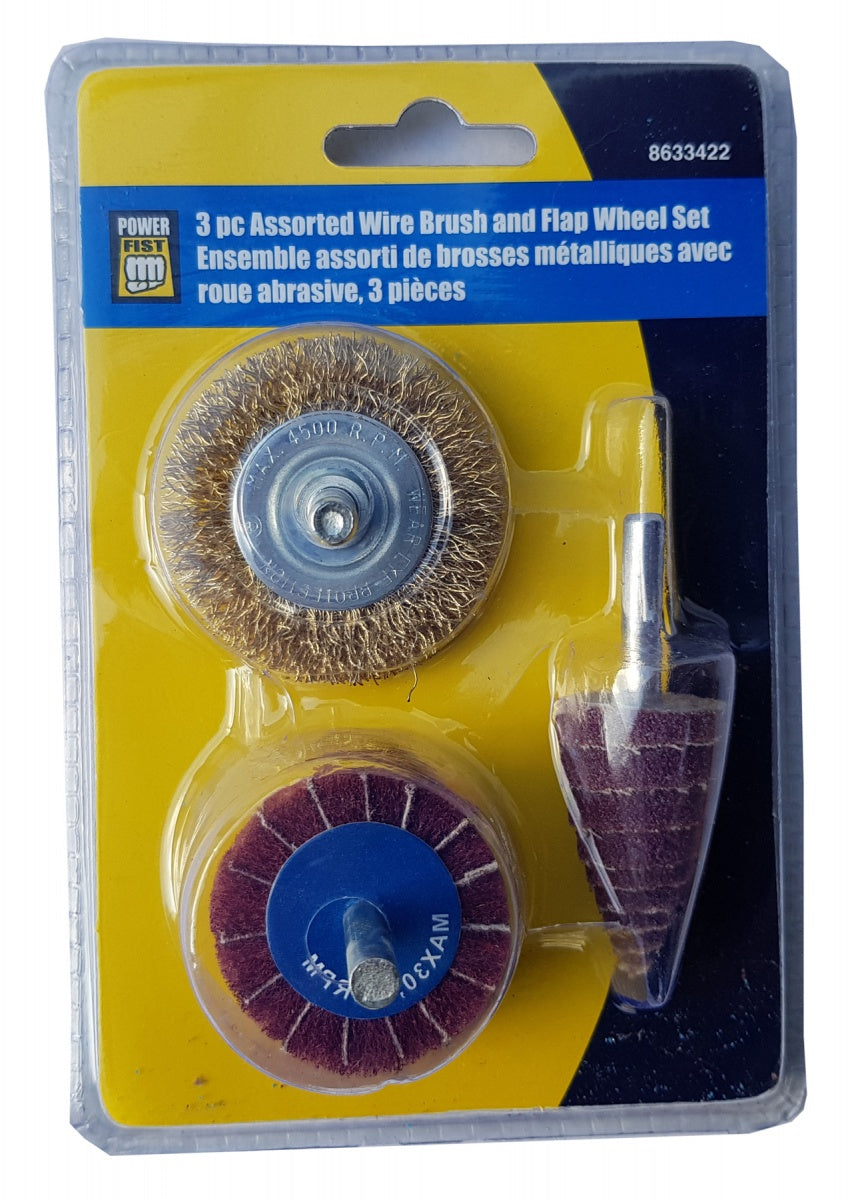 FLAP BITS AND BRUSH SET | RUST, PAINT, DIRT | 3 PCS. (SK863342)