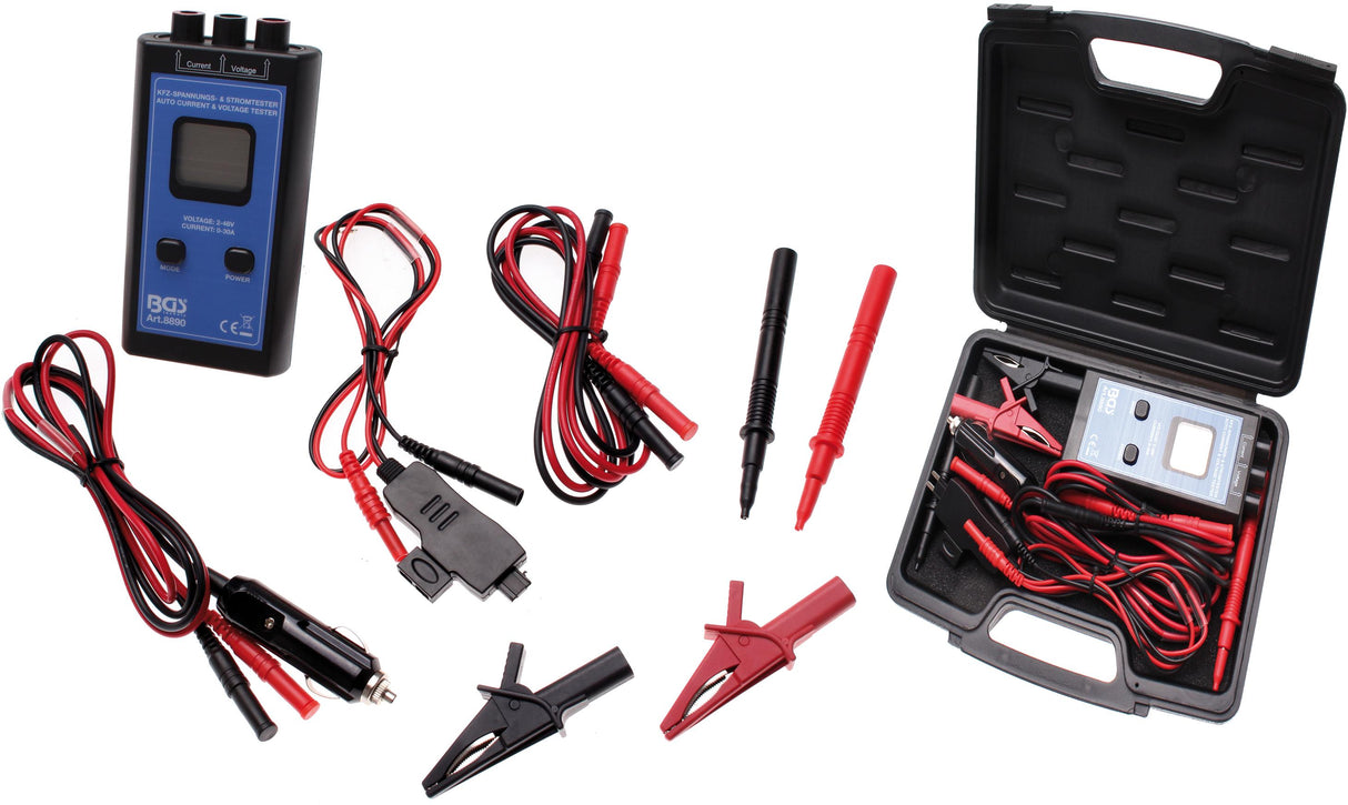 CAR VOLTAGE AND CURRENT TESTER | 1 - 48 V (8890)
