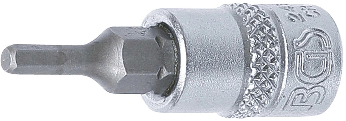 BIT SOCKET | 6.3 MM (1/4") DRIVE | INTERNAL HEXAGON 3.5 MM (5155)