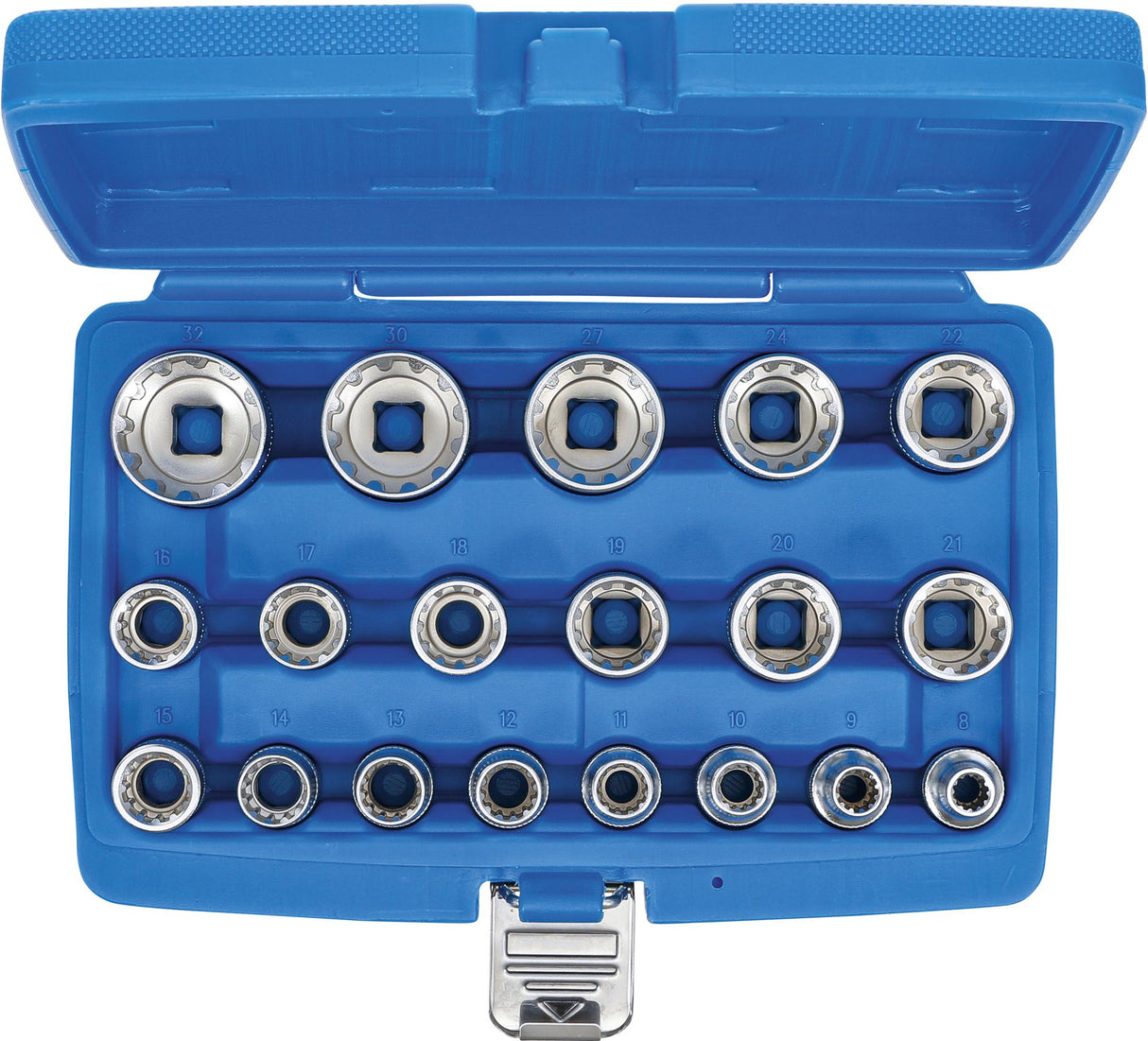 SOCKET SET, GEAR LOCK | 12.5 MM (1/2") DRIVE | 19 PCS. (2152)