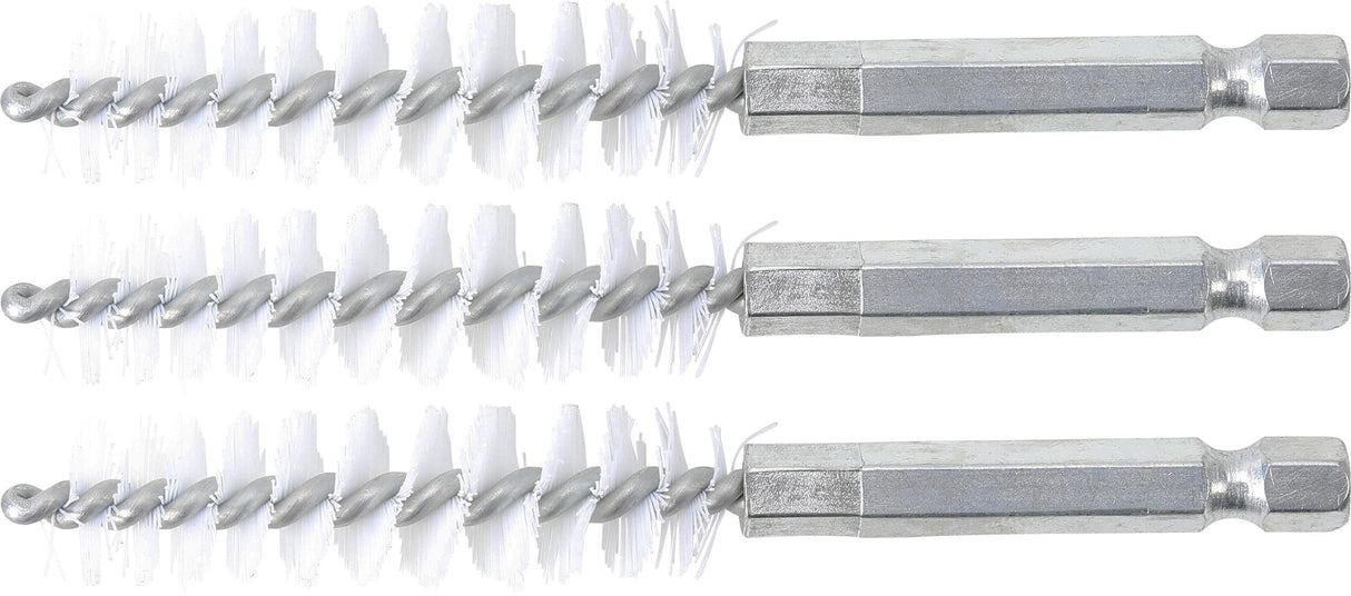 NYLON BRUSH | 13 MM | 6.3 MM (1/4") DRIVE | 3 PCS. (3078-13-N)