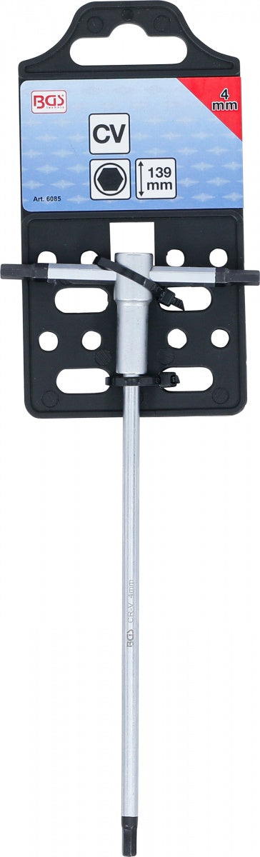 SCREWDRIVER WITH SLIDING T-HANDLE | INTERNAL HEXAGON | 4 MM (6085)