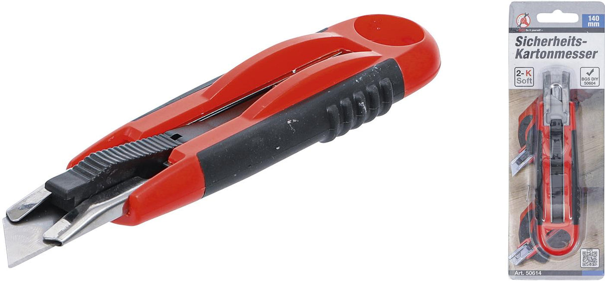 SAFETY CARDBOARD KNIFE | 140 MM (50614)
