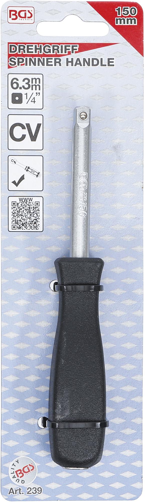 SPINNER HANDLE | EXTERNAL SQUARE 6.3 MM (1/4") | 150 MM (239)