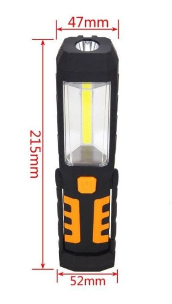 WORK LAMP RECHARGEABLE | COB LED 3W-240LM AKU LI-ON 2800MAH (SK1510)