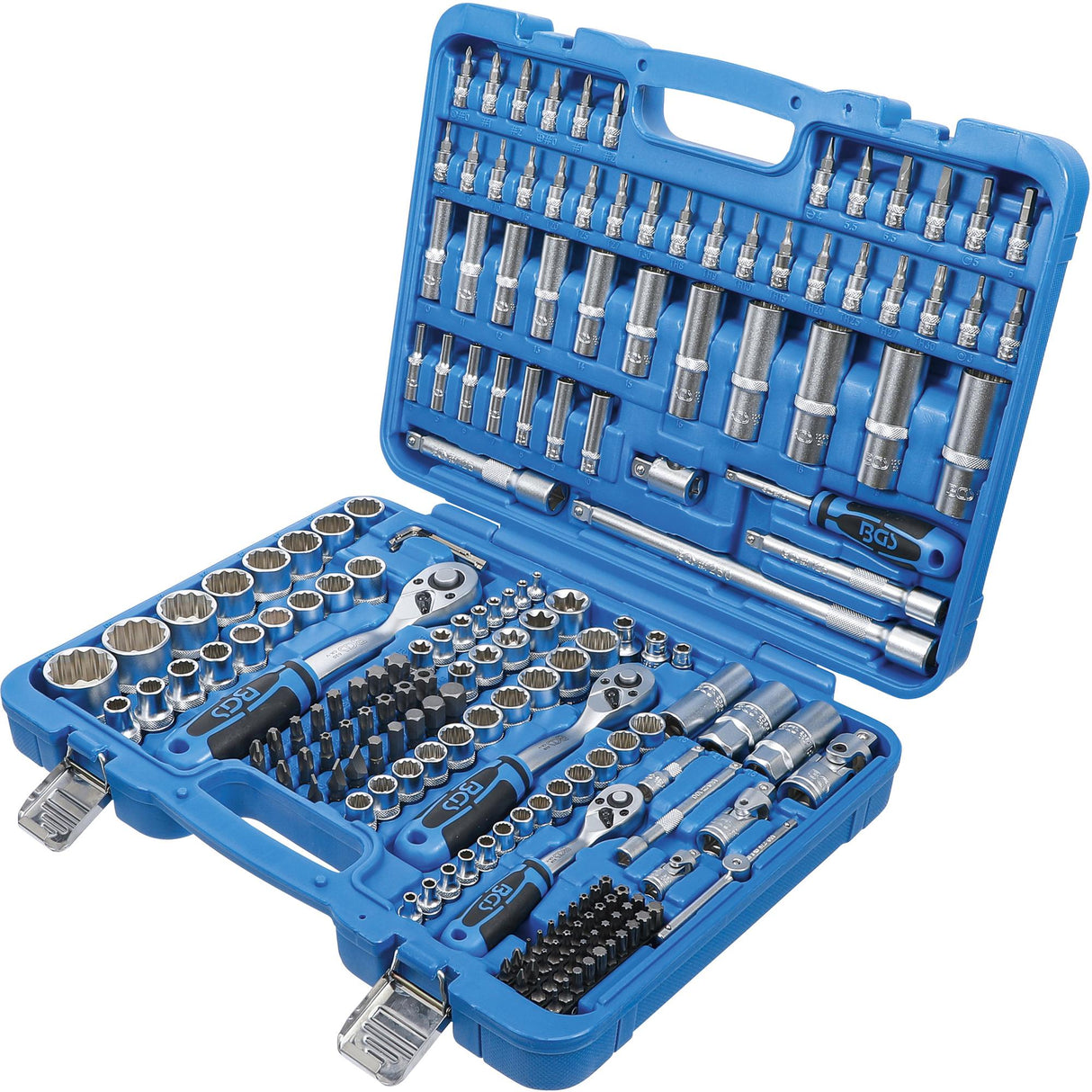 SOCKET SET 12-POINT | 6.3 MM (1/4") / 10 MM (3/8") / 12.5 MM (1/2") | 192 PCS. (2286)