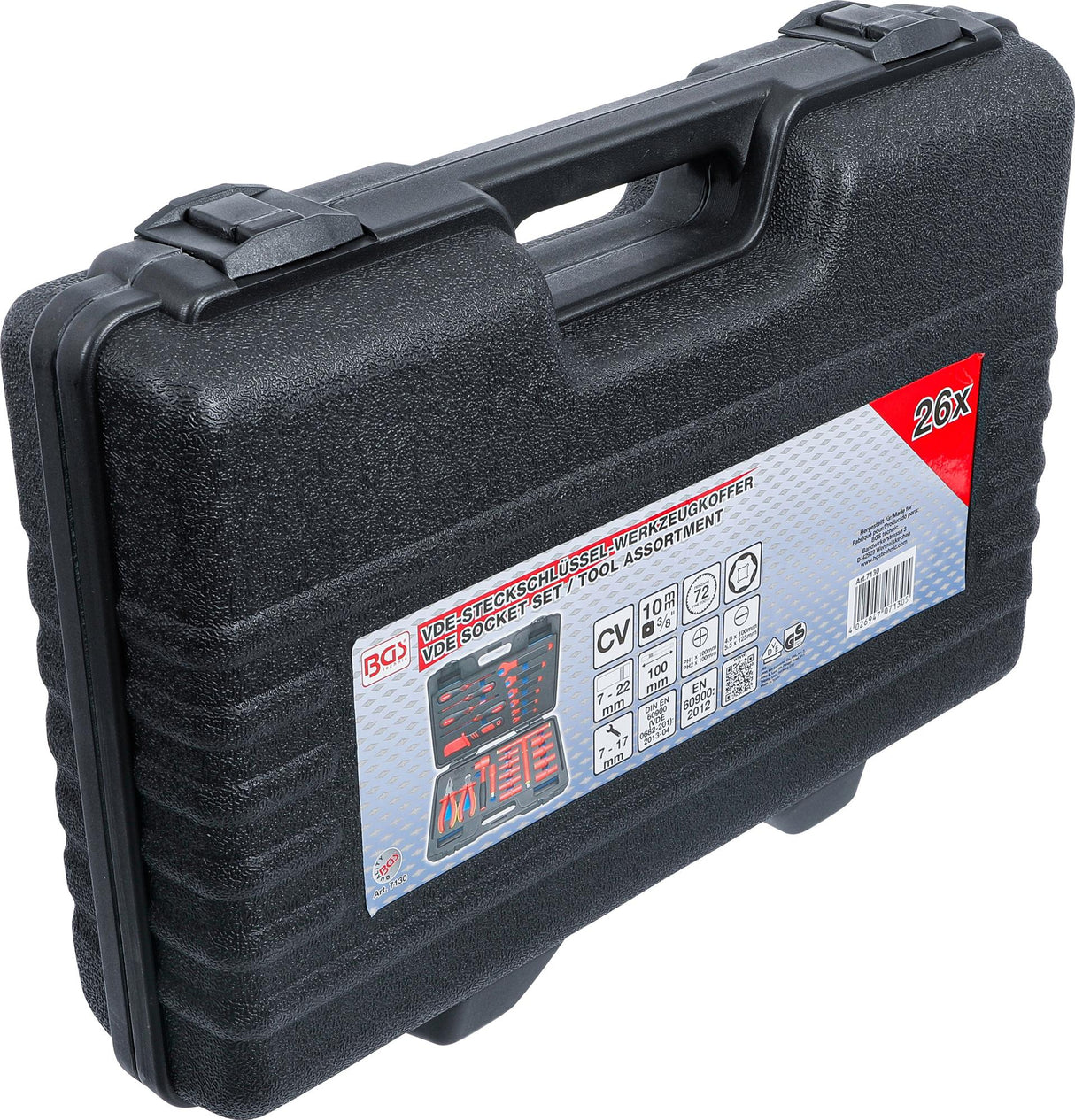 VDE SOCKET SET / TOOL ASSORTMENT | 26 PCS. (7130)