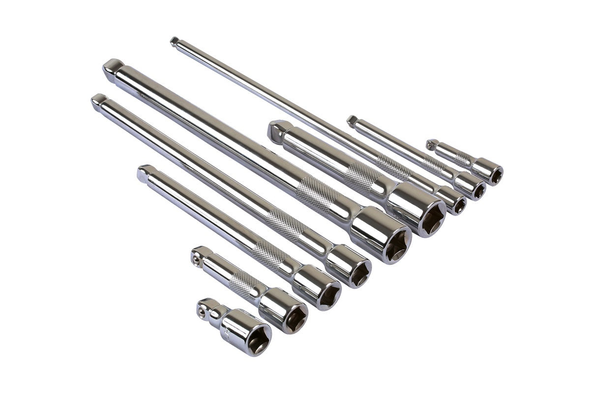 EXTENSION BAR SET | FLEX HANDLE | 6.3 MM (1/4") / 10 MM (3/8") / 12.5 MM (1/2") | 9 PCS. (KD146)