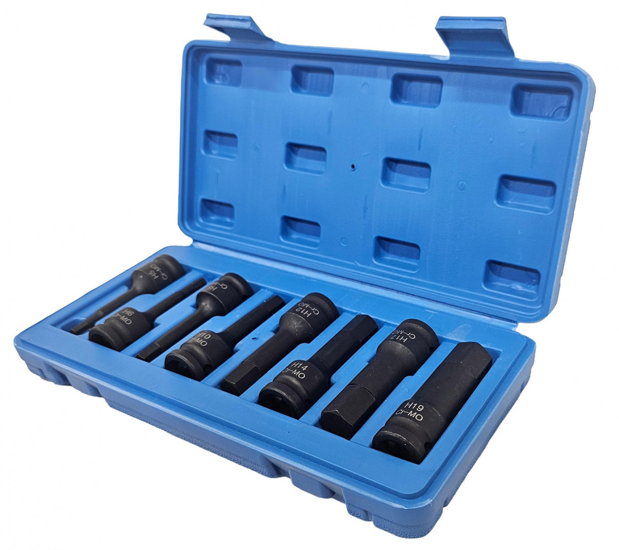 IMPACT BITS | 12.5 MM (1/2") | HEX | 5 - 19 MM | 8 PCS. (S1100)