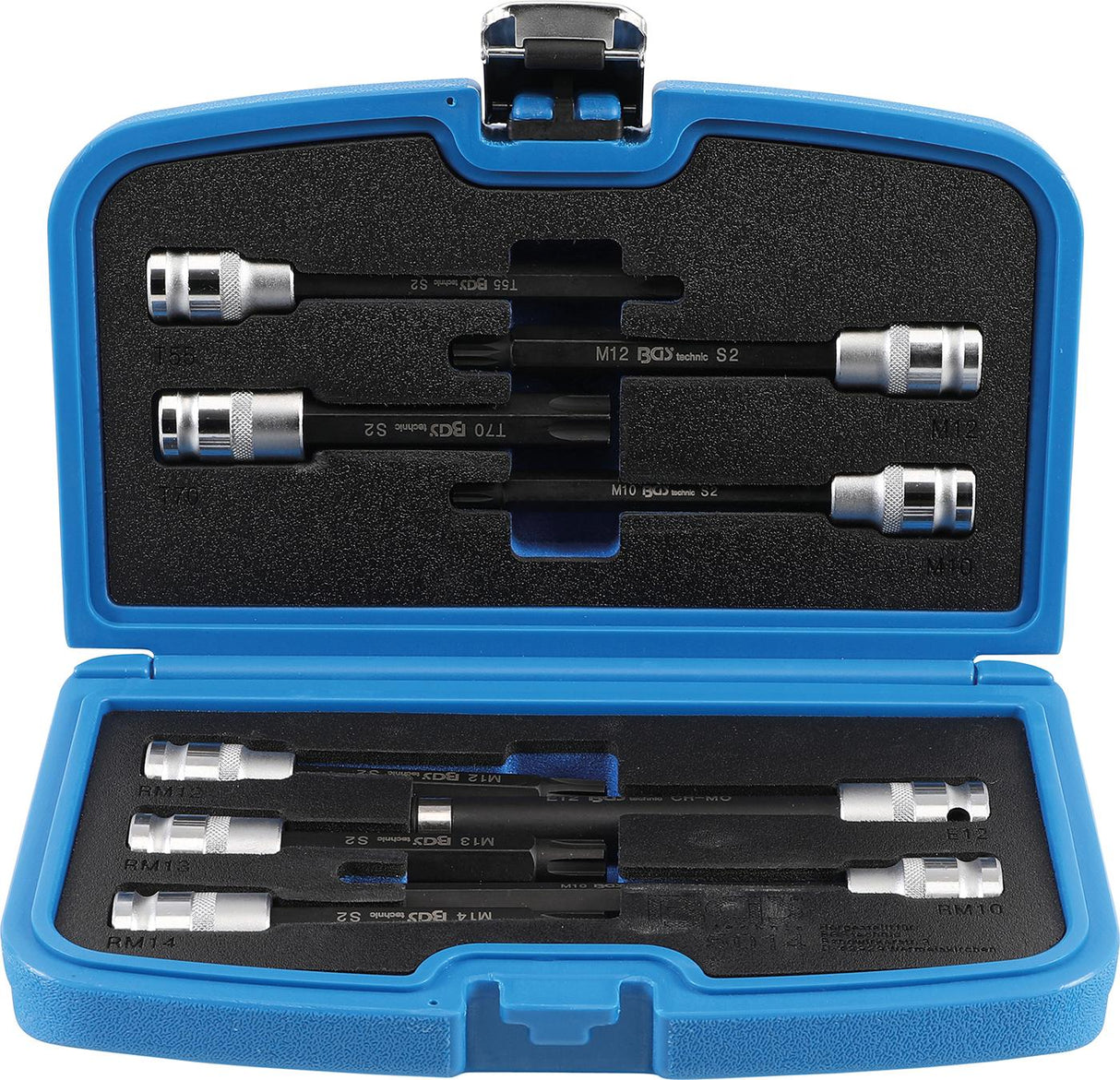 BIT SOCKETSET | FOR CYLINDER HEAD SCREWS | 12.5 MM (1/2") DRIVE | 9 PCS. (5014)