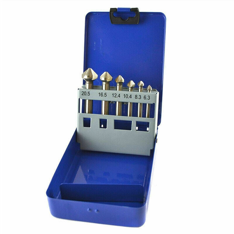 COUNTERSINK DRILL BIT SET | HSS | DIN 335 | 90° | 6 PCS. (SK1628)
