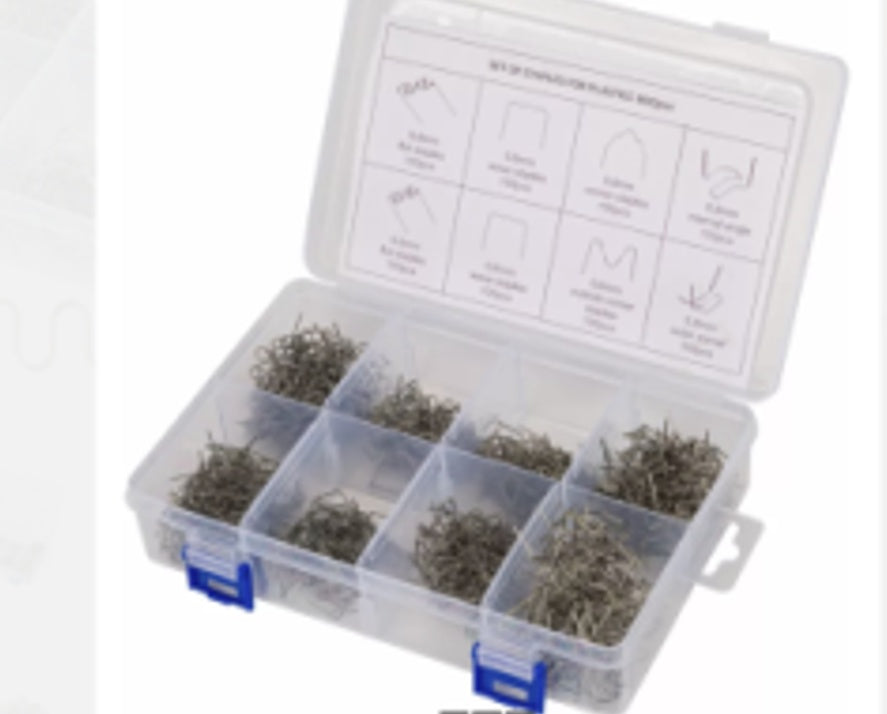STAPLE SET | FOR PLASTIC REPAIR | (8X100 PCS.) 800 PCS. (S800S)