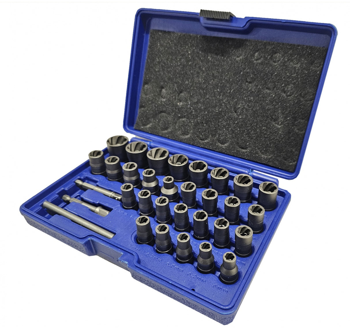 SPECIAL SOCKET SET / SCREW EXTRACTORS | 6.3 MM (1/4") / 10 MM (3/8") | 32 PCS. (SK201619)