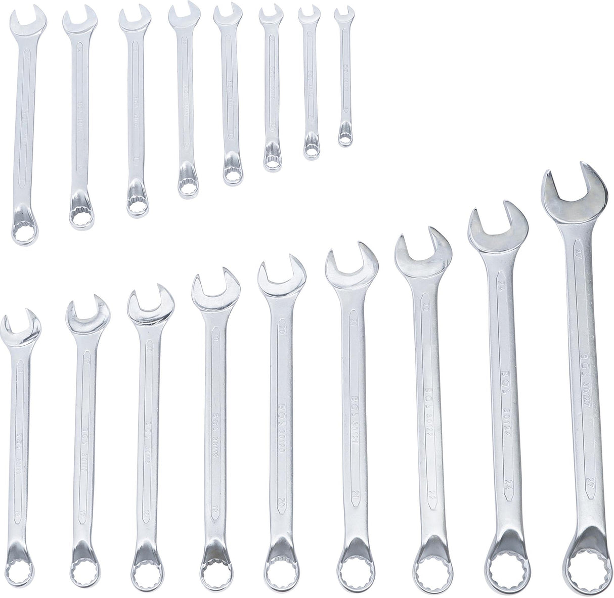 COMBINATION SPANNER SET | OFFSET | 8 - 27 MM | 17 PCS. (30302)