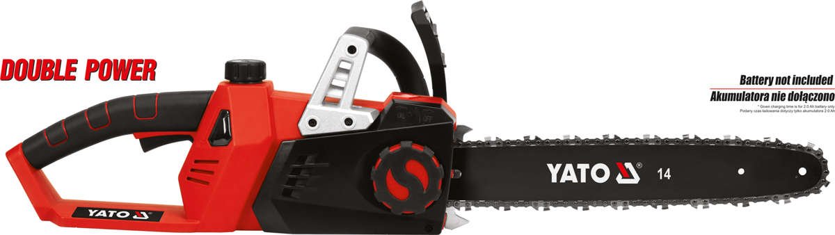 CORDLESS CHAINSAW 36V 14'' - BODY (YT-82813)