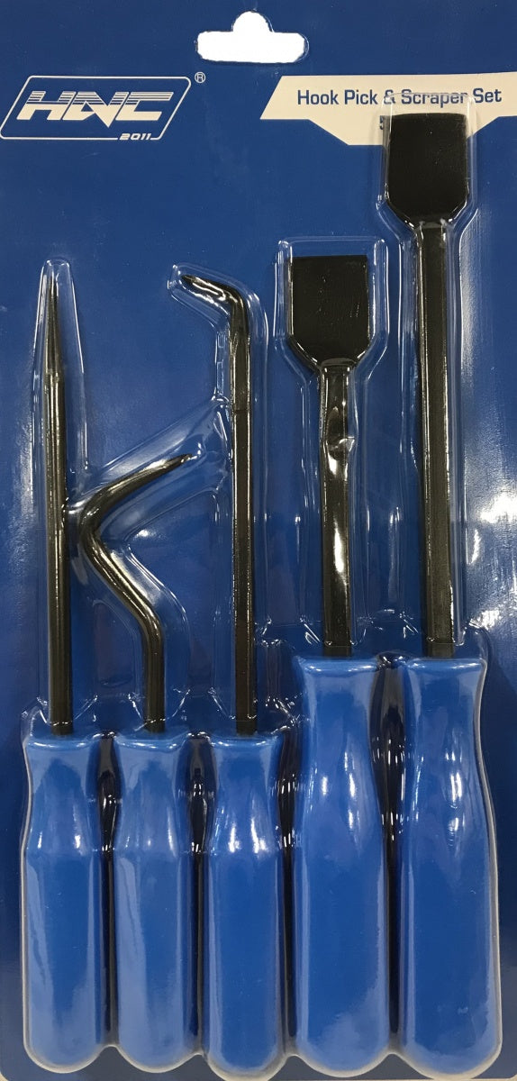 SCRAPER, HOOK AND AWL SET | 5 PCS. (PC5T)