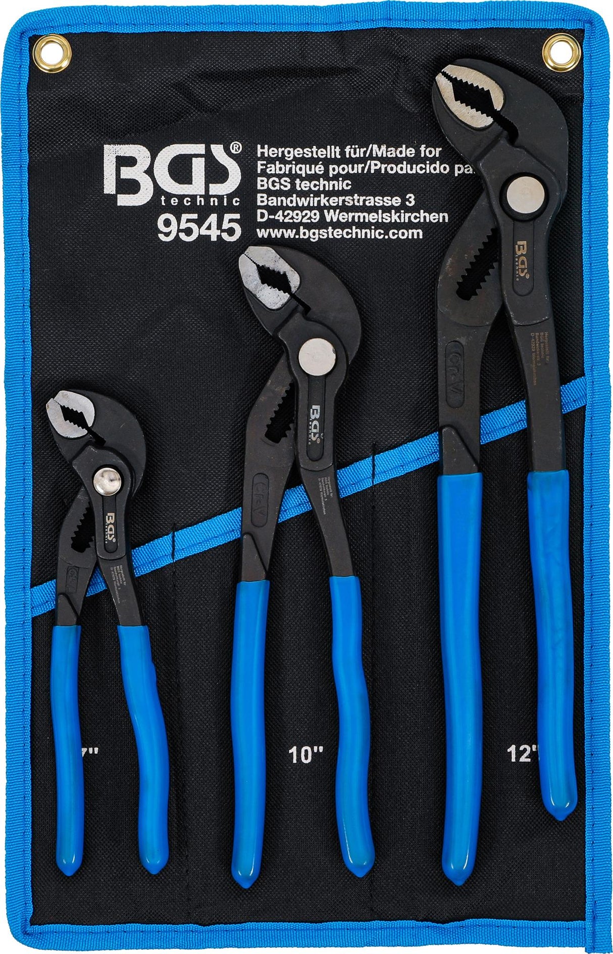 WATER PUMP PLIERS SET | LOCKING TYPE | 175 / 240 / 300 MM | 3 PCS. (9545)
