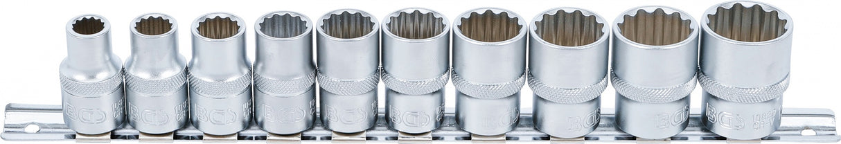 SOCKET SET, 12-POINT | 12.5 MM (1/2") DRIVE | INCH SIZES | 10 PCS. (9114)