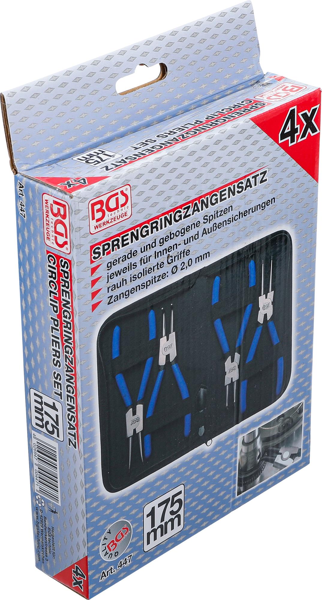 CIRCLIP PLIERS SET | 175 MM | 4 PCS. (447)