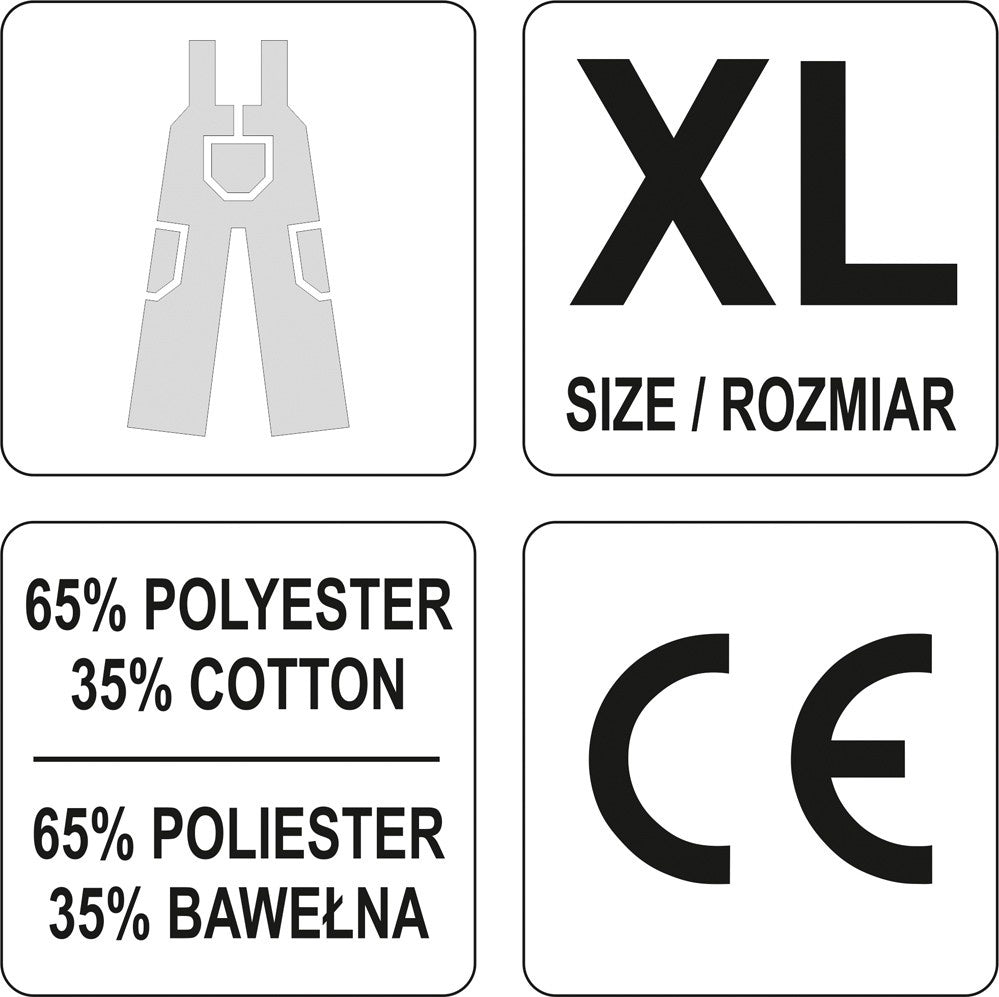 WORK BIB PANTS DAN S. XL (YT-80293)