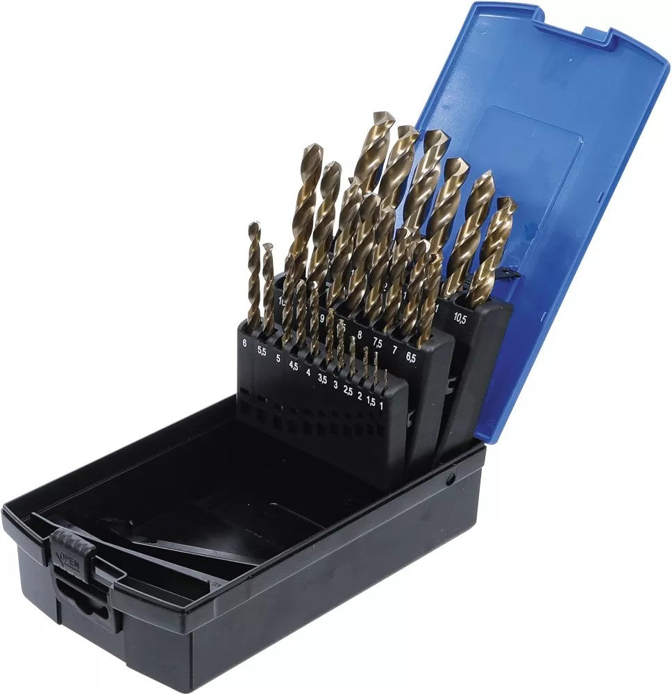 TWIST DRILL SET | HSS-G M35 COBALT STEEL | 1 - 13 MM | 25 PCS. (116)