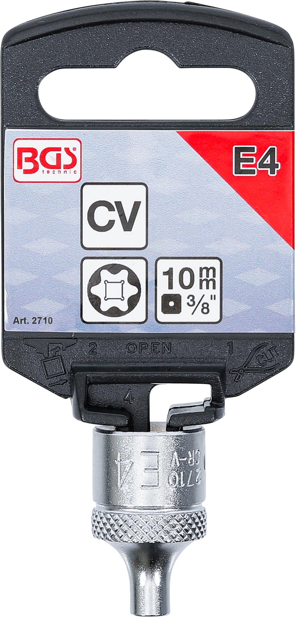 SOCKET, E-TYPE | 10 MM (3/8") DRIVE | E4 (2710)