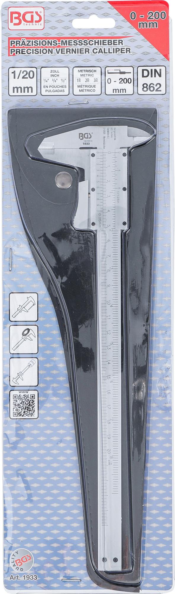 PRECISION VERNIER CALLIPER | 0 - 200 MM (1933)