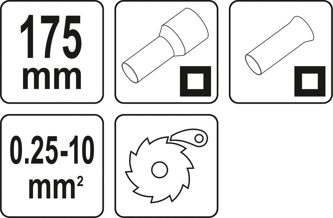 CRIMPING PLIERS CABLE-END SLEEVE (YT-23051)