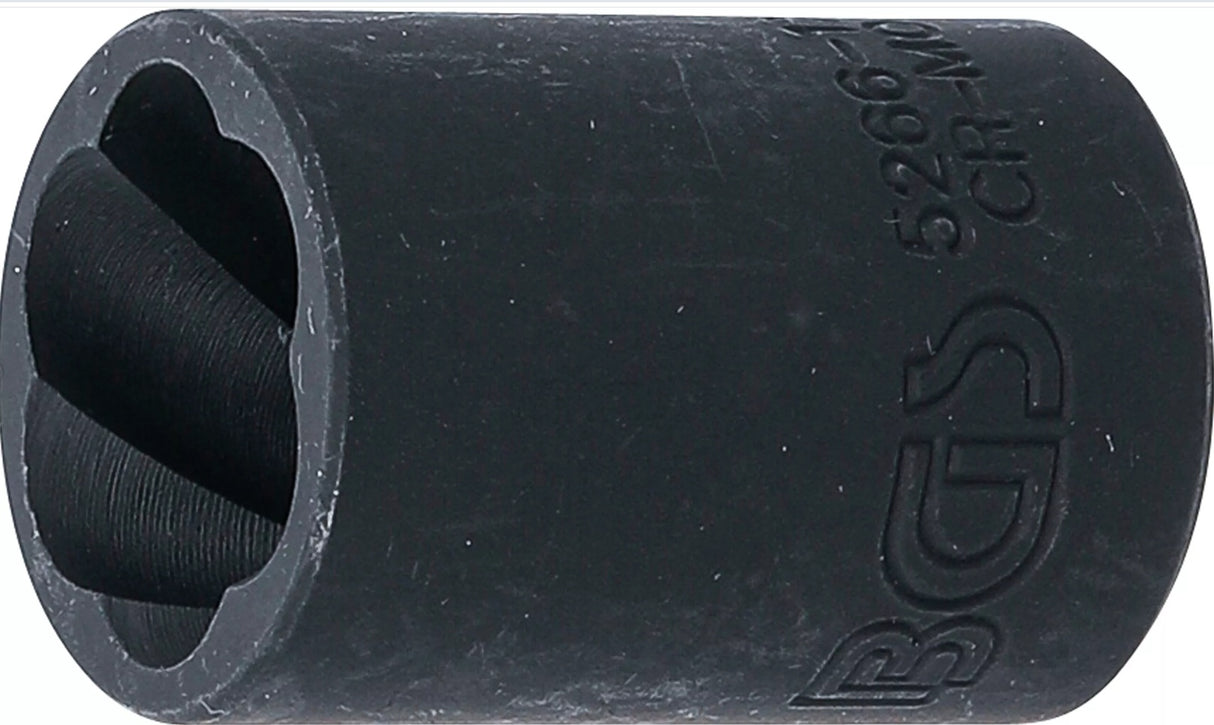 TWIST SOCKET (SPIRAL PROFILE) / SCREW EXTRACTOR | 12.5 MM (1/2") DRIVE | 17 MM (5266-17)
