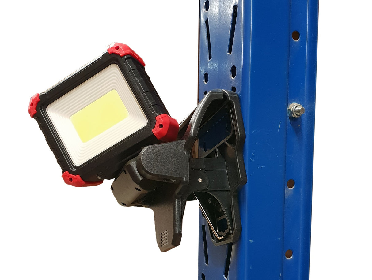 WORK LAMP RECHARGEABLE | WITH MAGNET AND CLIP | 270°/ 180° | COB LED (RWL10C)