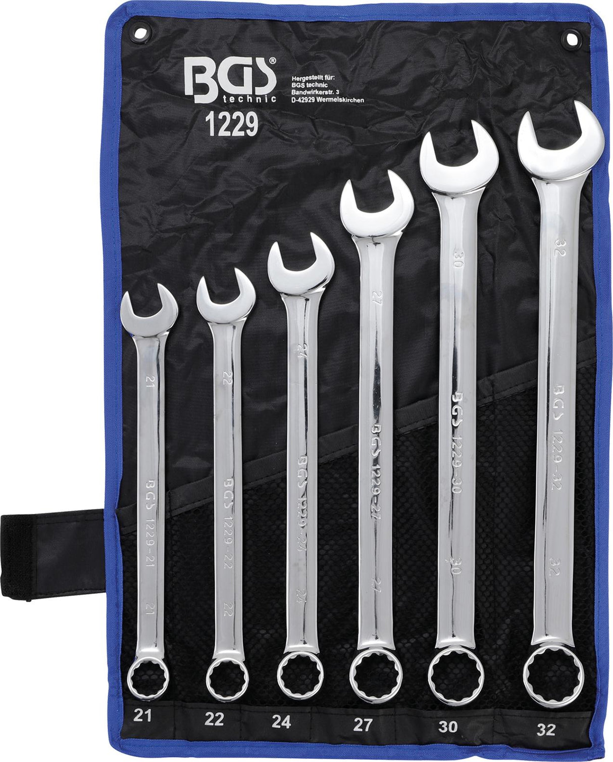 COMBINATION SPANNER SET | EXTRA LONG | 21 - 32 MM | 6 PCS. (1229)