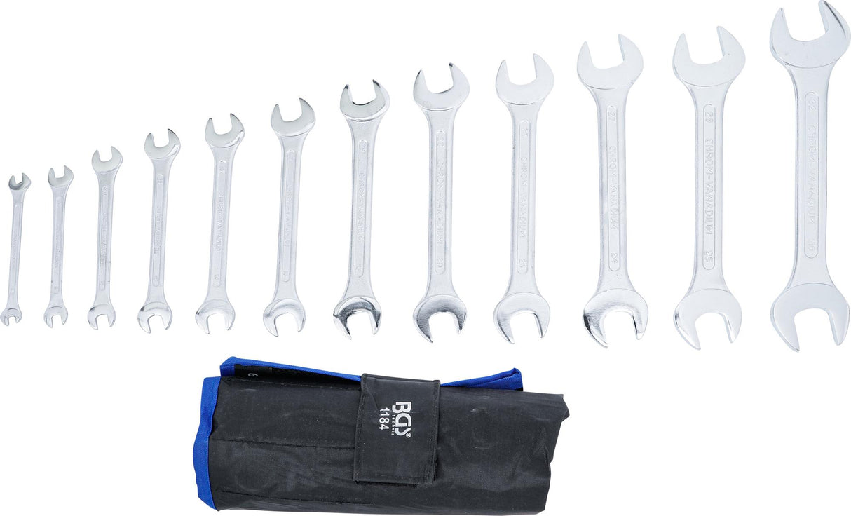 DOUBLE OPEN END SPANNER SET | 6 X 7 - 30 X 32 MM | 12 PCS. (1184)