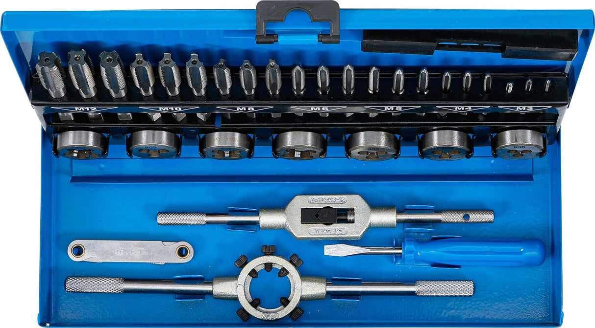 TAP AND DIE SET | M3 - M12 | 32 PCS. (901)