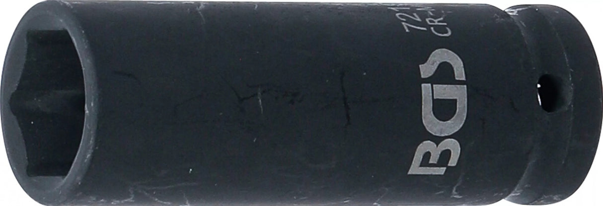 IMPACT SOCKET HEXAGON, DEEP | 12.5 MM (1/2") DRIVE | 19 MM (7219)