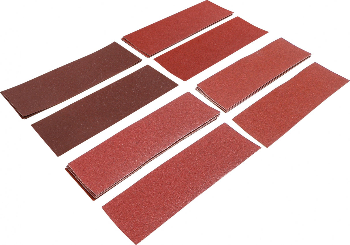 SANDING PADS SET | ORBITAL SANDER / HAND GRINDER | 93 X 230 MM | K 60 - 120 | 25 PCS. (80813)