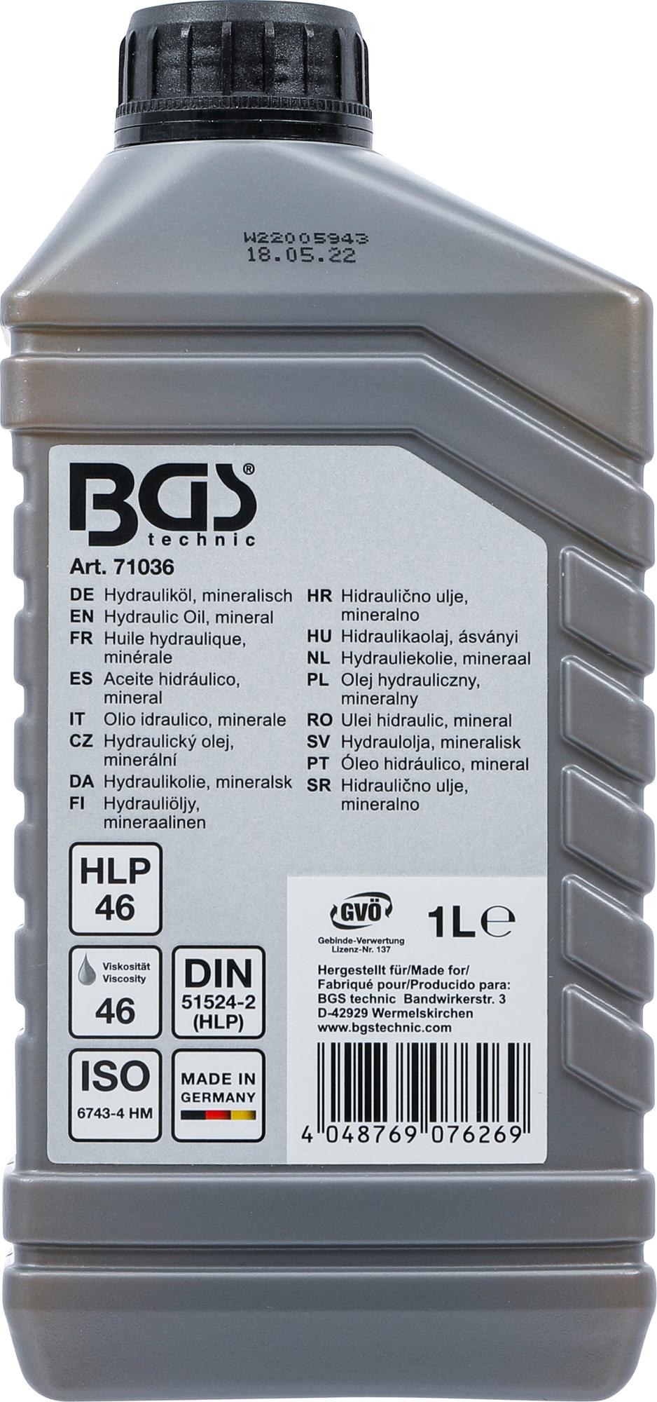 HYDRAULIC OIL | MINERALLY | 1 L (71036)