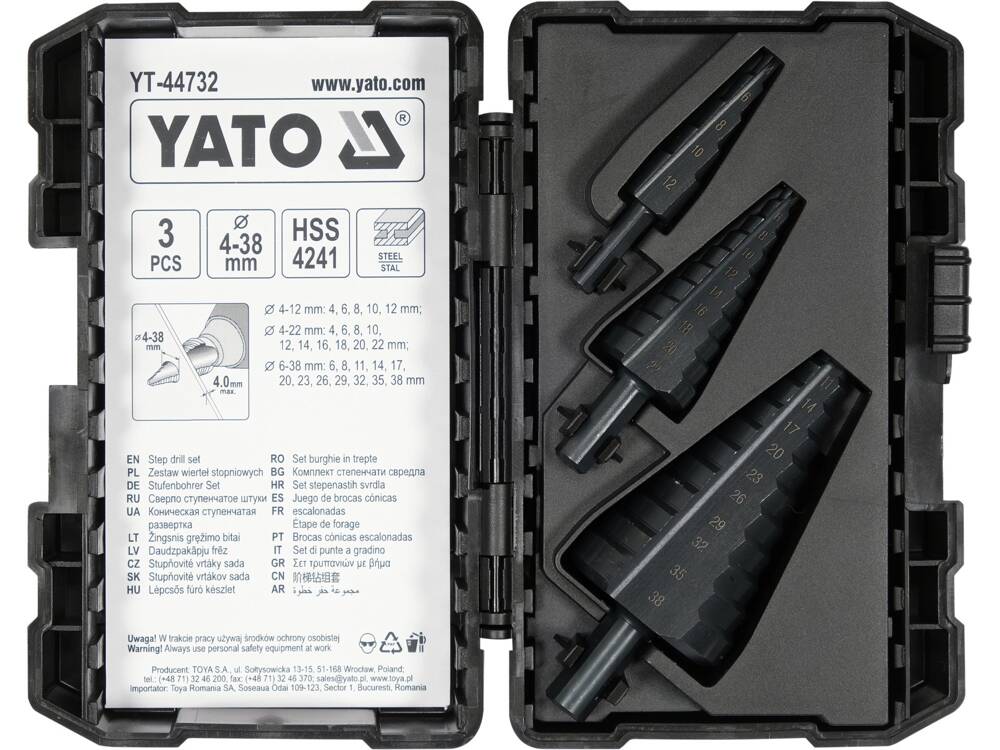 3PCS STEP DRILLS (YT-44732)