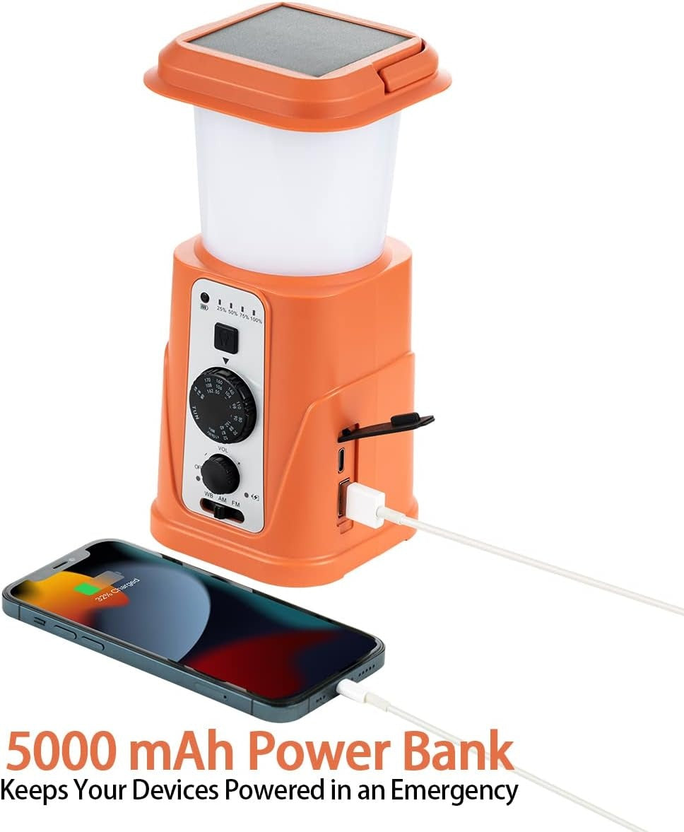 SOLAR AND MANUAL LEVER FLASHLIGHT WITH RADIO | LI-ION (SL2R)